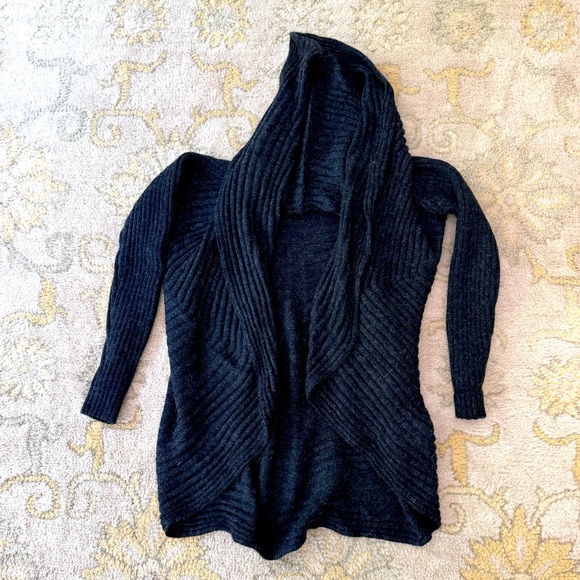Peruvian Handmade Essential Magic Sweater OS Alpaca Blend Charcoal Grey - Picture 6 of 12